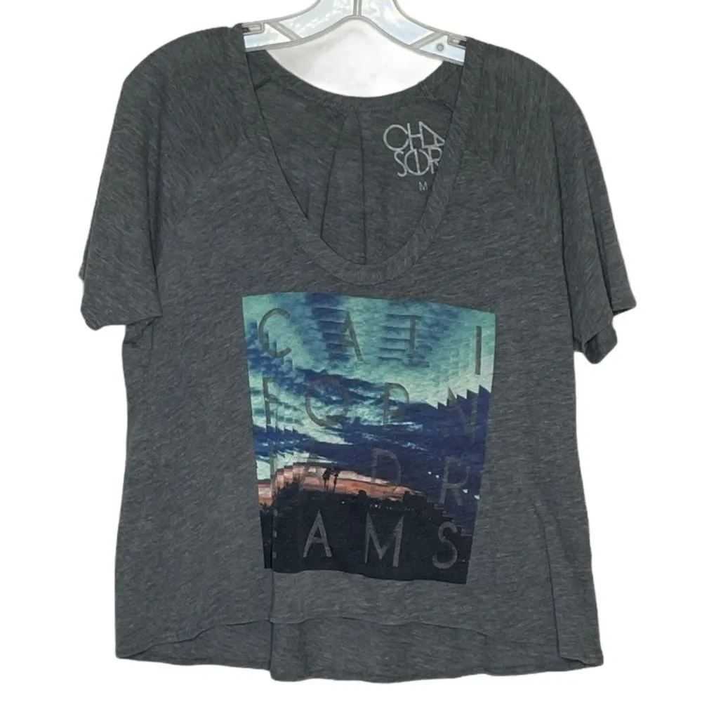 Chaser California Dreams T-Shirt Gray‎ - Picture 2 of 7